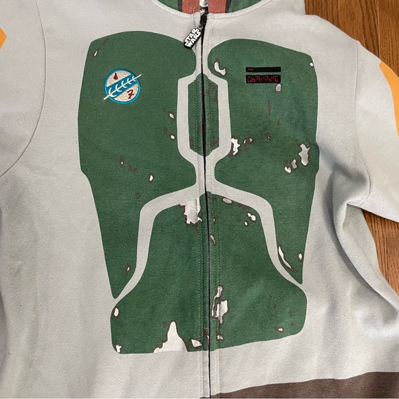 Star Wars Boba Fett Onesie, Mens Sm - Picture 6 of 12